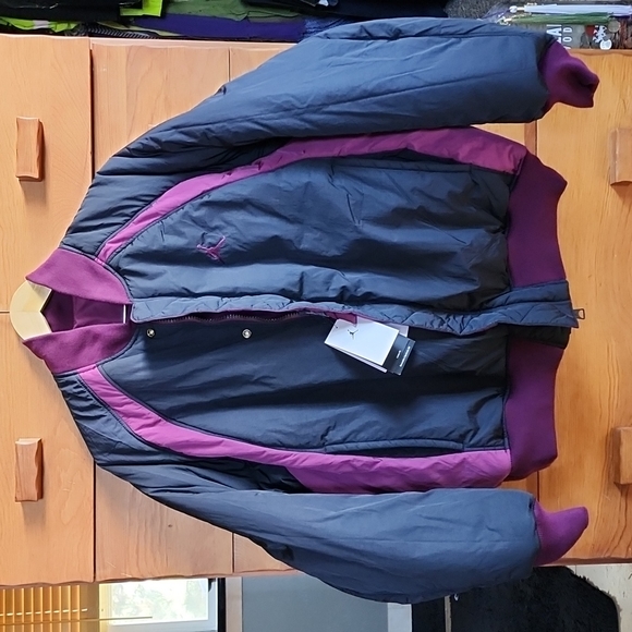 Jordan Other - 🍭HPx3🍭 NWT Nike/Jordan: Jordan Statement MA-1 Jacket, Maroon/Black